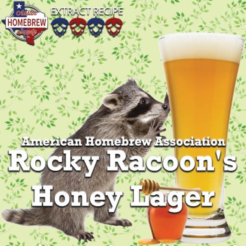 AHA Rocky Racoon’s Honey Lager (6C) – EXTRACT Homebrew Ingredient Kit