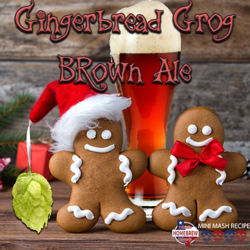 AHS Gingerbread Grog Brown Ale Ale  (23) – MINI MASH Homebrew Ingredient Kit