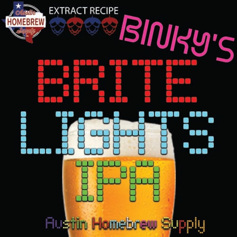 Binky’s Brite Lights IPA (14B) – EXTRACT Homebrew Ingredient Kit
