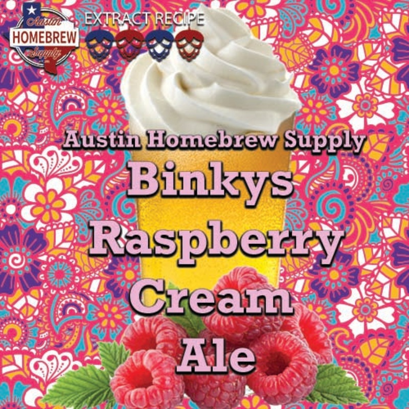 Binkys Raspberry Cream Ale (6A) – EXTRACT Homebrew Ingredient Kit