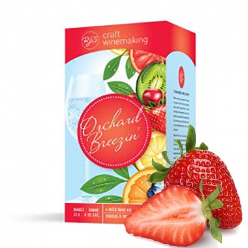 Orchard Breezin’ Strawberry Sensation Wine Ingredient Kit