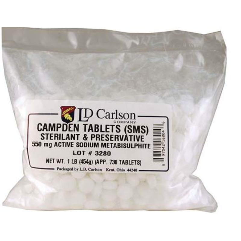 Sodium Metabisulphite Campden Tablets – 1 lb