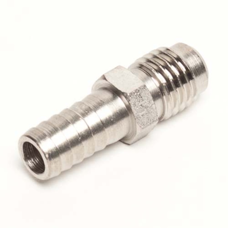 Stainless Steel 1/4 MFL x 3/8 Barb