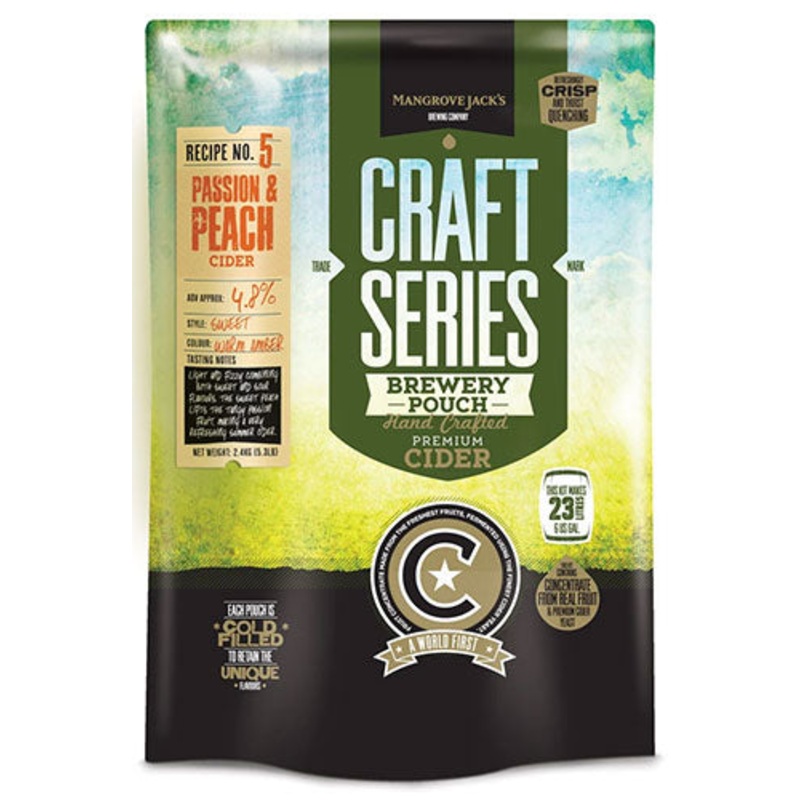 Mangrove Jack’s Hard Cider Kit Peach/Passionfruit
