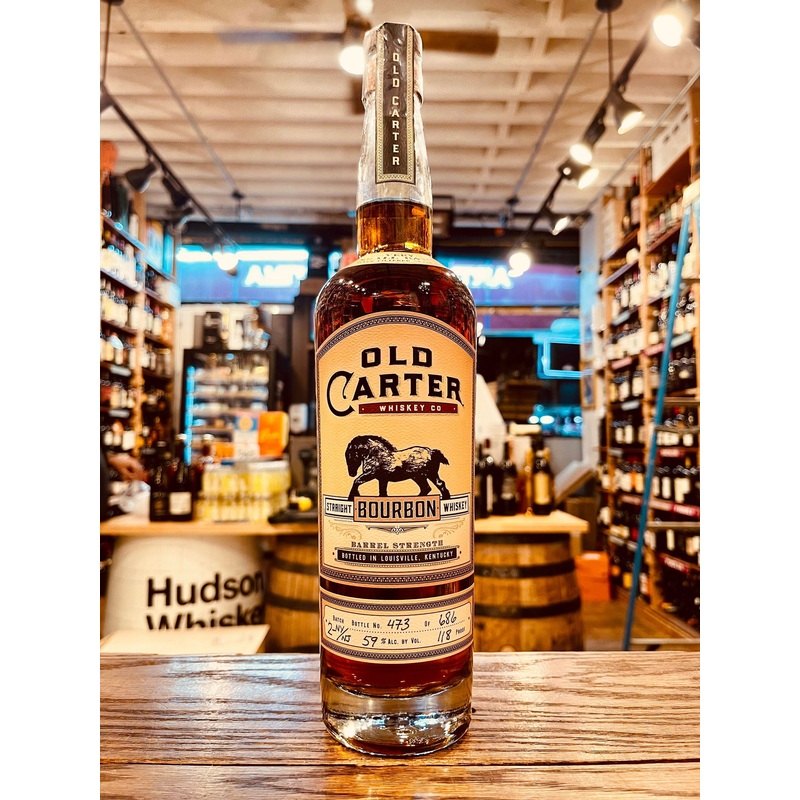 Old Carter Bourbon Whiskey Barrel Strength Very Small Batch 750mL Batch 2-NY/NJ