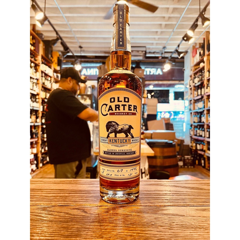 Old Carter Straight Kentucky Whiskey Barrel Strength Batch 3 750mL