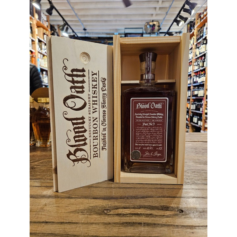 Blood Oath Bourbon Whiskey Pact No 9 750mL