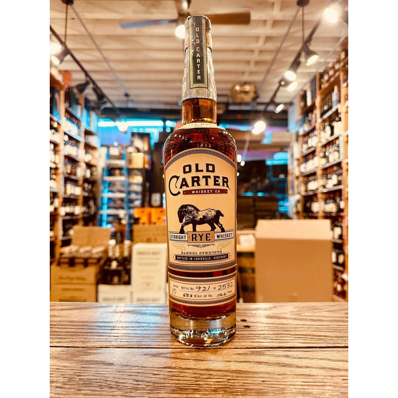 Old Carter Straight Rye Whiskey Batch #10 750mL