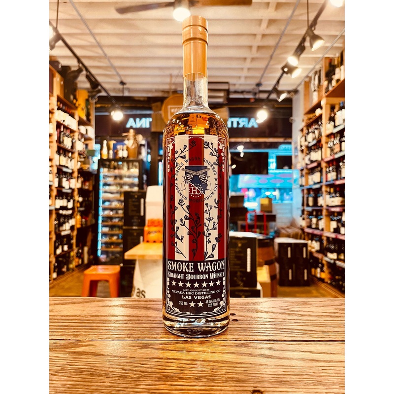 Smoke Wagon Straight Bourbon Red White and Blue 750mL
