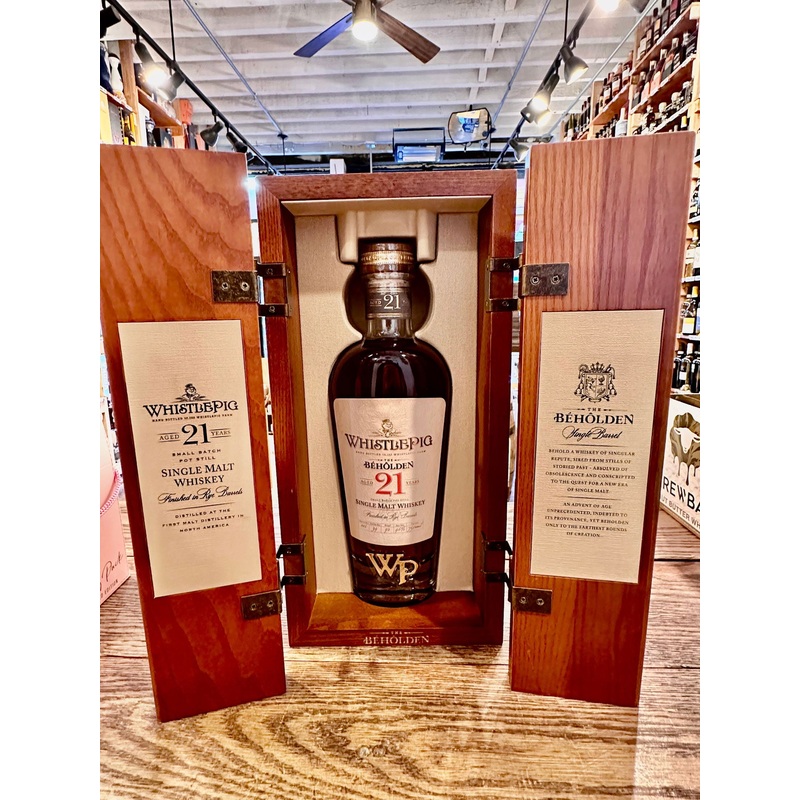 Whistle Pig Beholden 21 Year Old 750ml