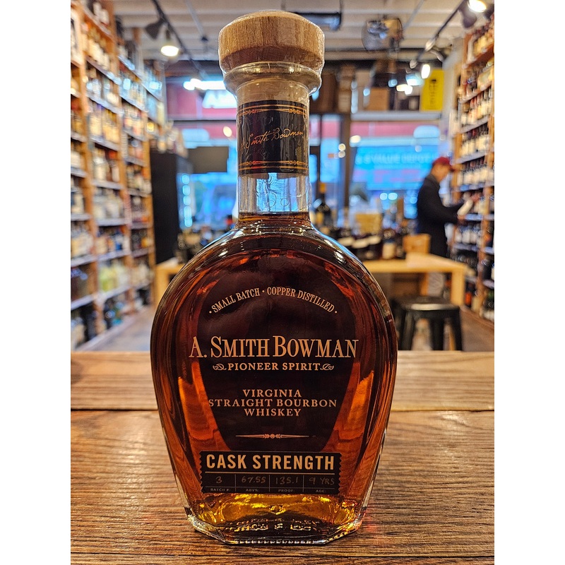 A. Smith Bowman Cask Strength Bourbon 750mL Batch 3