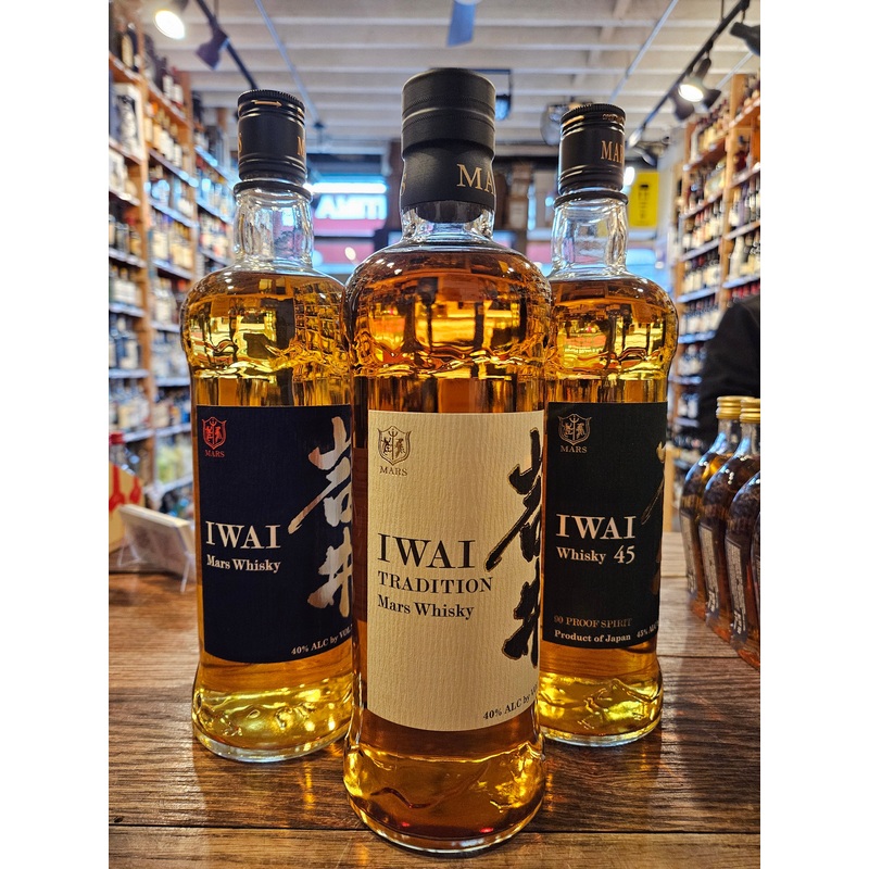 Iwai Japanese Whiskey Bundle w/FREE MYSTERY (M) Medium SHIRT!