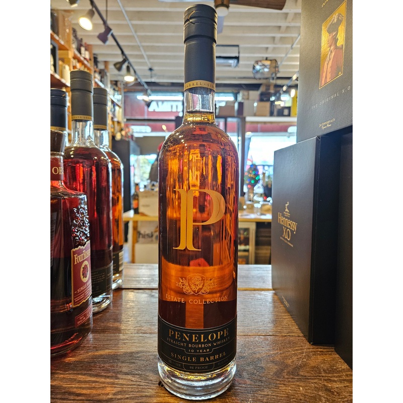 Penelope Estate Collection Single Barrel 10 Year Straight Bourbon Whiskey 750mL