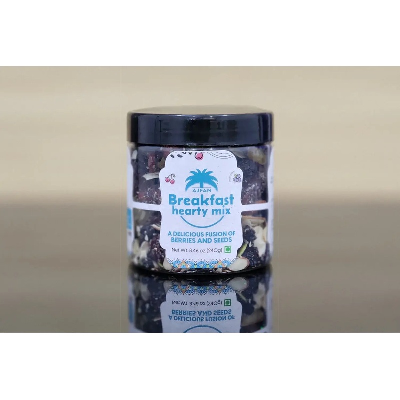 Ajfan Breakfast Hearty Mix  240g Superfood Blend with Berries, Nuts & Seeds